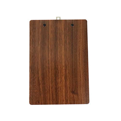 Crapyt Thicken Wood Clipboard Memo Paper Hardboard Drawing Board with Wood Grain A5(26×18cm/10.24"×7.09") File Storage Teacher - size: A5