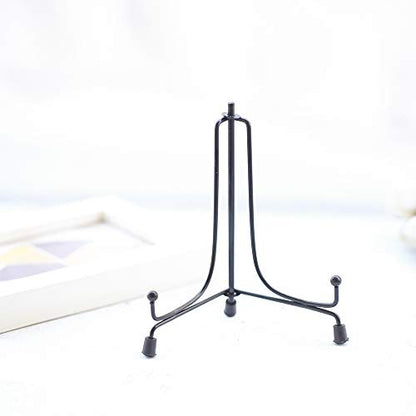LIONWEI LIONWELI 5inch(2pack) Upgraded Anti-Slip Iron Plate Display Stand Black Easel Display Stand Photo Holder Stand,Displays Picture Frames, Decorative Plates, and Artworks - size: 5inch(2pack)