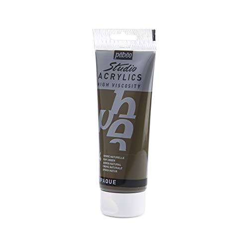 Pebeo - Acrylic Fine Studio Acrylics - Raw Umber - Raw Umber 100ml/3.38oz - color: Raw Umber