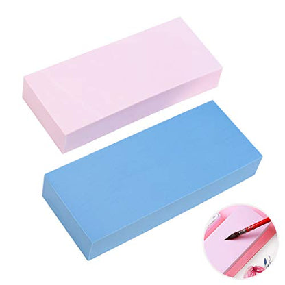 2 Pack Rectangle Artist Sponges - Watercolor Sponges for Painting, Crafts, Grout, Cleaning, Pottery, Clay, Ceramics, Household Use and More - 6.5 x 2.8 x 1.1Inch