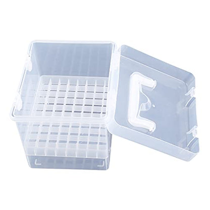 80 Slots Marker Pen Organizer Clear Plastic Carrying for Case Handheld Storage Box Waterproof for Paint Pens s Mar Plastic