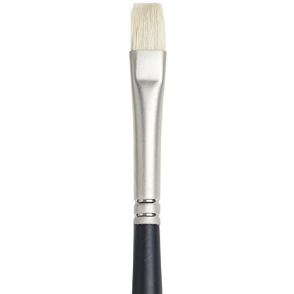 Winsor & Newton Artists' Oil Hog Paint Brush, Long Handle Size 4, Bright - size: #4, style: Bright