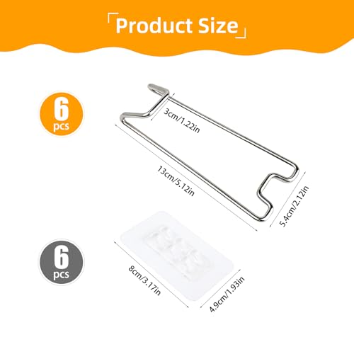 6 Pcs Picture Frame Stand with Self Adhesive Backing,Adjustable Metal Picture Holder Easel for 5.9-10.2 Inch Photo Frames,Tabletop Frame Support Stand for Pictures,Artwork Display,Silver,5.12"×2.12" - size: 6PCS Silver 5.12×2.12 Inch