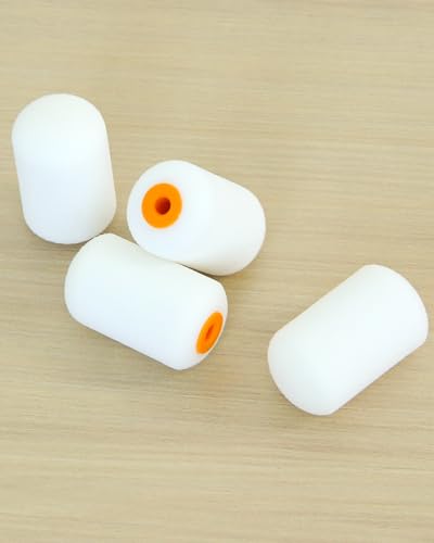 Voomey 20 Pack 2 Inch Foam Paint Roller Covers, Small Foam Paint Rollers for Trim, Edges & Corners, Mini Sponge Rollers for DIY Painting Projects, Fits Standard 2" Mini Roller Frames - size: 2 Inch Mini Foam Paint Roller Kit 20 Pack