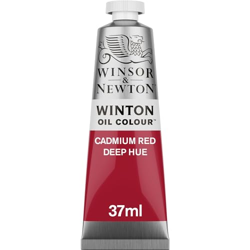 Winsor & Newton Winton Oil Color, 37ml (1.25-oz) Tube, Cadmium Red Deep Hue - color: Cadmium Red Deep Hue, size: 1 Count (Pack of 1), style: 1.25-oz Tube