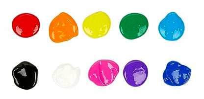 Crayola Washable Kid's Paint, Assorted Colors, Pack of 10