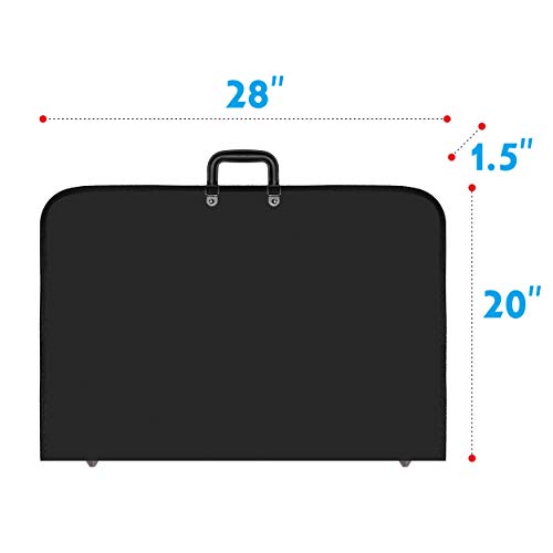 Vantasii Black Art Portfolio Case - size: 28” x20”x1.5”