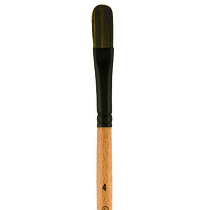 Princeton Catalyst Filbert Brush, Synthetic, Short Handle, Size 4, 1 Count - size: Size 4