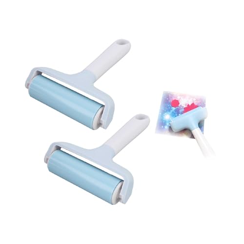 Soft Rubber Brayer 3.66in 2Pcs Rubber Roller Brayer Rollers for Block Relief Printing Art Crafts Printmaking Gluing Application