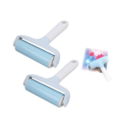 Soft Rubber Brayer 3.66in 2Pcs Rubber Roller Brayer Rollers for Block Relief Printing Art Crafts Printmaking Gluing Application