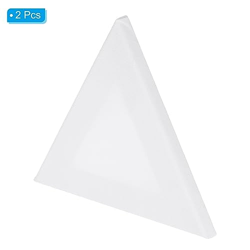 PATIKIL Paint Canvases for Painting, 2 Pack 12x10 Inch Triangle Wood Frame Stretched Blank Art Canvas Board Panels for Acrylic, Oil, Tempera Painting, White - size: 12x10 Inch