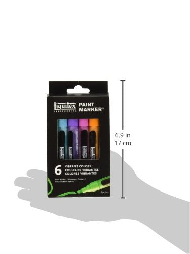 Liquitex Professional Paint Marker Set, 6 Piece, Vibrants - style: Vibrant Fine 6 Set