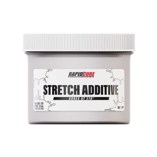 Rapid Cure® Stretch Additive – for Plastisol Ink, Prevents Cracking on Stretch Fabrics – Cures at 270°, Screen Printing Additive for Lycra & Spandex - Screen Print Direct® (8oz, Off White) - color: Off White, size: 8 fl oz