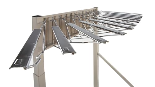 Mobile Blueprint Storage Rack – Holds Up To 1200 Blueprints In 12 Pivot Hangers – Vertical Blueprint Holder, Heavy Duty - MRWH - style: MRWH mobile blueprint storage