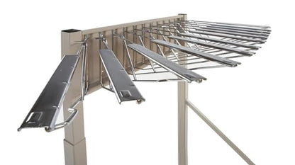 Mobile Blueprint Storage Rack – Holds Up To 1200 Blueprints In 12 Pivot Hangers – Vertical Blueprint Holder, Heavy Duty - MRWH - style: MRWH mobile blueprint storage