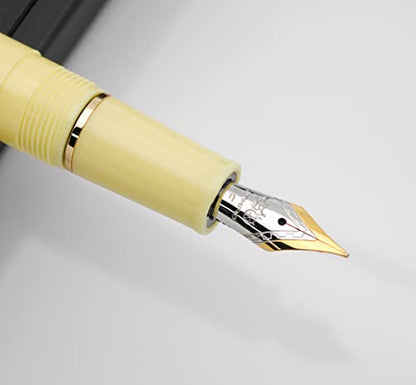 JINHAO 82 Fountain Pen with Gold Clip (F Nib 0.5mm, Yellow) - color: Yellow
