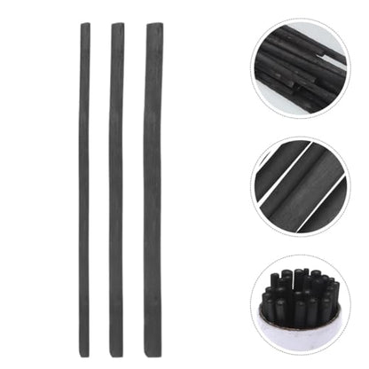 25pcs Professional Charcoal Sticks for Artists and Hobbyists, 5-7mm Compressed Willow and Vine Charcoal Drawing Sticks for Sketching, Shading, and Fine Art Use