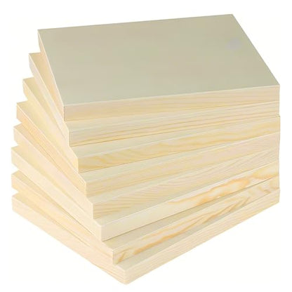 8PCS 8 x 10 Inch Wood Panels for Painting, Unfinished Wooden Canvas Panel Boards, Wood Panel for Arts & Craft Paint Pouring Panel Board - size: 8 x 10 Inch