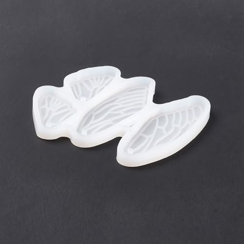 1PC Butterfly Wings Pendant Silicone Molds Insect Epoxy Casting Molds for Earring Necklace Keychain Charms Pendants Jewelry Making DIY Gem Cabochon Craft Supplies White52x61x4mm - color: White-19
