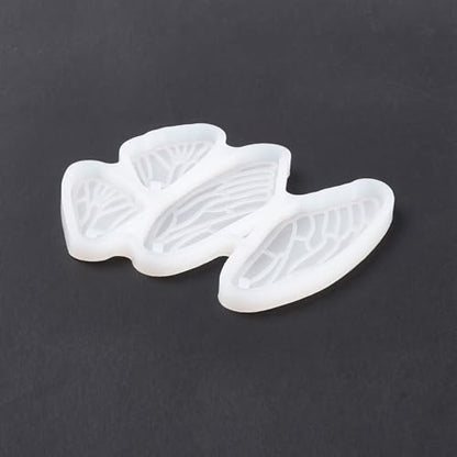 1PC Butterfly Wings Pendant Silicone Molds Insect Epoxy Casting Molds for Earring Necklace Keychain Charms Pendants Jewelry Making DIY Gem Cabochon Craft Supplies White52x61x4mm - color: White-19