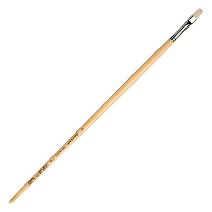 da Vinci Oil & Acrylic Series 7182 Top Acryl Paint Brush, Bright White Synthetic with Long Natural Polished Handle, Size 6 (7182-06) - size: Size 6, style: Bright White Long