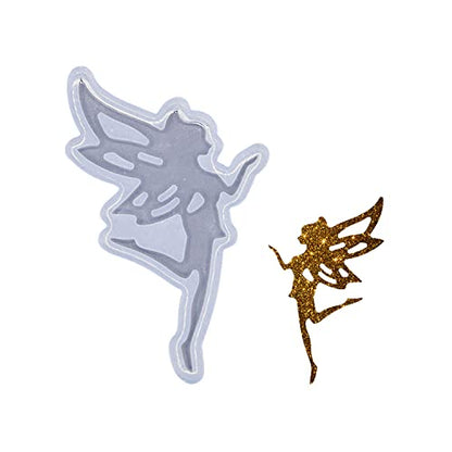 Angel Wings 33Pcs Shiny Fairy Shape Silicone Molds Kit Beautiful Women Resin Mold for DIY Epoxy Resin UV Resin Casting Mold DIY Keychain Pendant Jewelry Making Necklace Clear - color: 3Pcs Set