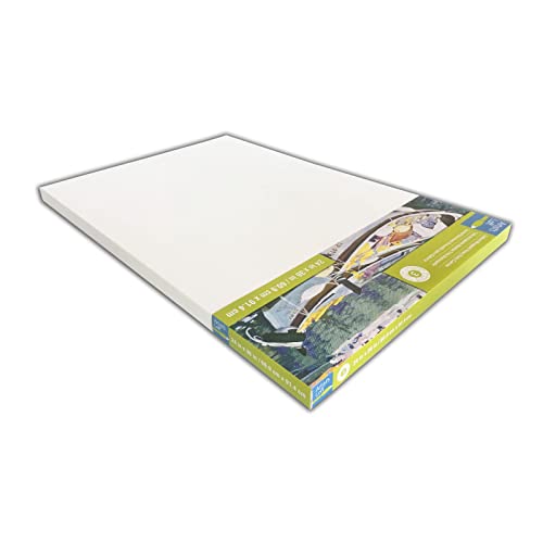 Artist's Loft 24" x 36" Level 3 Gallery Wrapped Heavy Duty Canvas - Archival, Acid Free Cotton Canvas for Acrylic and Oil Paint - Bulk 6 Pack - size: 24\ x 36\