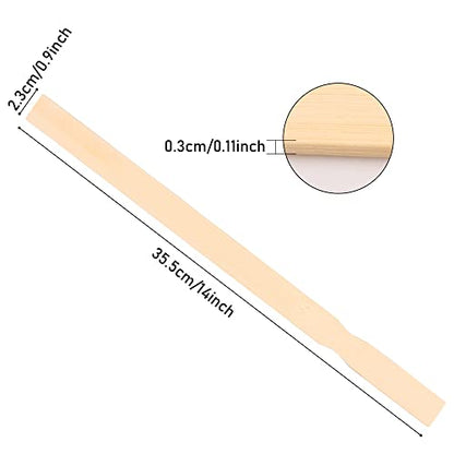 Wooden Paint Stir Sticks - 14 Inch REWISS Paint Sticks Wood Stirrers Paddles Resin or Wooden Craft Sticks, Garden and Library Markers(Pack of 50) - size: 14 inch(50pcs)