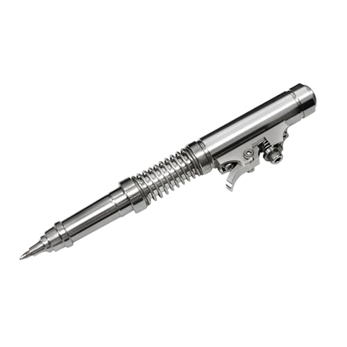 Heavy-Duty EDC Ballpoint Pen - Stainless Steel, Refillable, Push Cap Mechanism, Ergonomic Design for Office/Everyday Use (1-Pack) - style: Short Pen