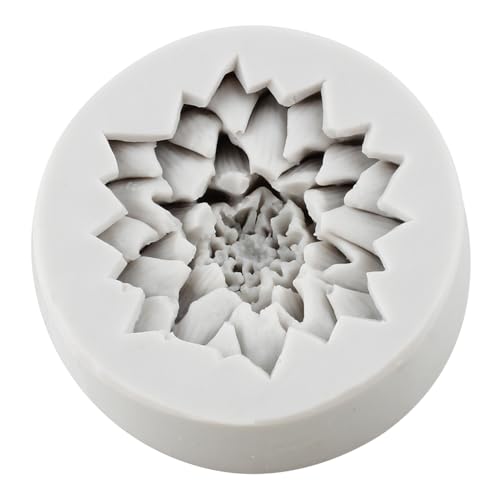 Flower Polymer Clay Mold Chrysanthemum Flower Silicone Molds for DIY Crafts Epoxy Resin Casting Air Dry Clay Plaster Jewelry Making - color: Style C