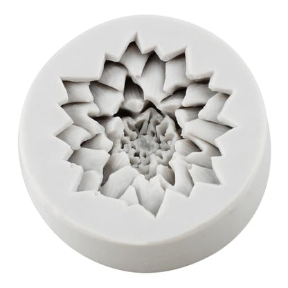 Flower Polymer Clay Mold Chrysanthemum Flower Silicone Molds for DIY Crafts Epoxy Resin Casting Air Dry Clay Plaster Jewelry Making - color: Style C