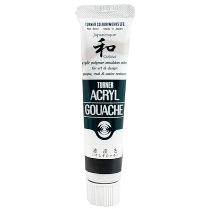 Turner Colour Works Acryl Gouache Artist Acrylic Paint - Single 20 ml Tube - Japanesque Dark Grey - color: Japanesque Dark Grey, size: 0.68 Fl Oz (Pack of 1)