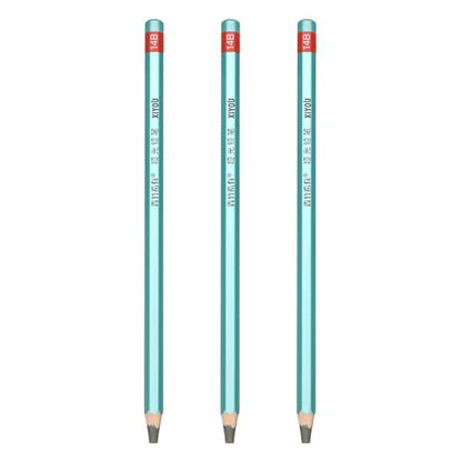 PATIKIL 14B Drawing Pencils for Sketching, Set of 3 Hexagonal Graphite Sketch Pencils Professional Sketching Art Supplies for Drawing Shading Writing Art Artists Beginners, Black - style: 14B