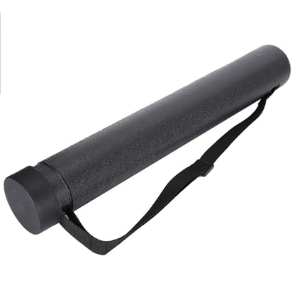 GOTOTOP Drawing Tube, PE Plastic Telescopic Poster Storage Tube 22.2 to 34.4in Flip Cover Document Carrier for Posters Maps Artwork Students Artists Studio Travel (Black) - color: Black