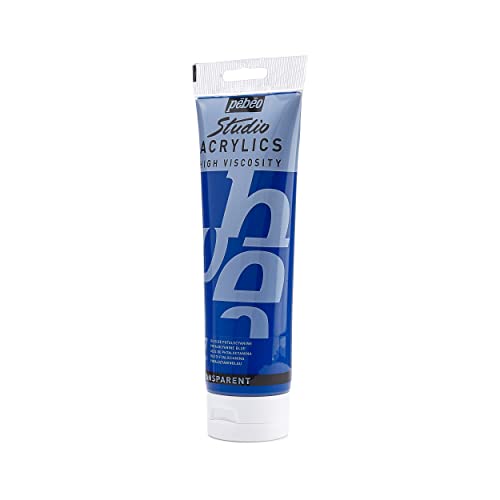 Pebeo - Acrylic Fine Studio Acrylics - Phthalocyanine Blue - Phthalocyanine Blue 100ml/3.38oz - color: Phthalocyanine Blue