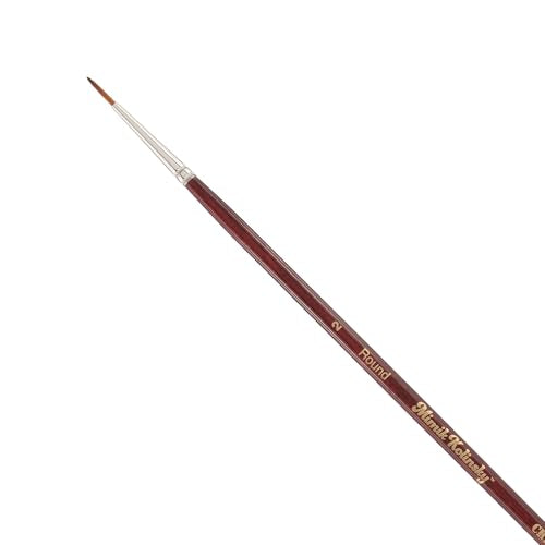 Creative Mark Mimik Kolinsky Watercolor Brush - # 2 Round - Long Handle Synthetic Paint Brush - Handmade in Germany - Synthetic Sable Paint Brushes for Professional Artists - Animal-Friendly - size: 2