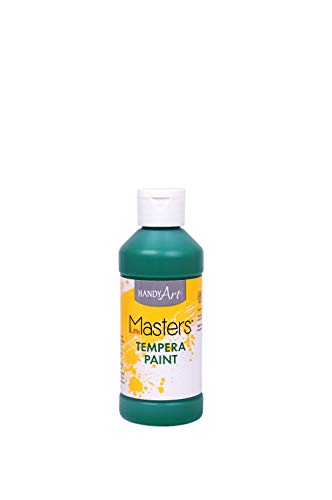Handy Art Little Masters Tempera Paint 8 ounce, Green - color: Green, size: 8 Fl Oz (Pack of 1)