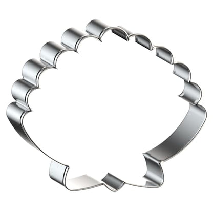 Seashell Cookie Cutters Shapes Set for Baking Large Small Mini - 5 Inch, 4 Inch, 3 Inch, 2 Inch - Stainless Steel