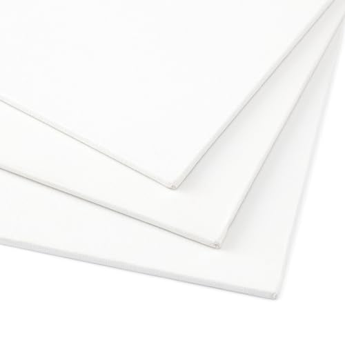 New York Central Portrait-Smooth Artist Canvas Panel 3x5 - Professional Quality 100% Cotton Canvas Panels for Painting - Ideal for Painting, Acrylics, Oils - size: 3x5"