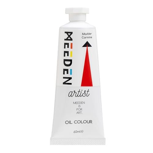 MEEDEN Artist Grade Oil Paint: Madder Carmine - 60ml/2oz Tube - Professional Art Paints for Canvas Painting - color: Madder Carmine, style: 60ml/2oz