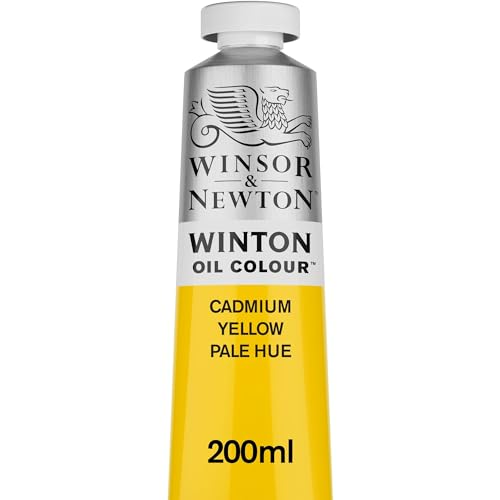 Winsor & Newton Winton Oil Color, 200ml (6.75-oz) Tube, Cadmium Yellow Pale Hue - color: Cadmium Yellow Pale Hue, size: 6.75 Fl Oz (Pack of 1), style: 6.75-oz Tube