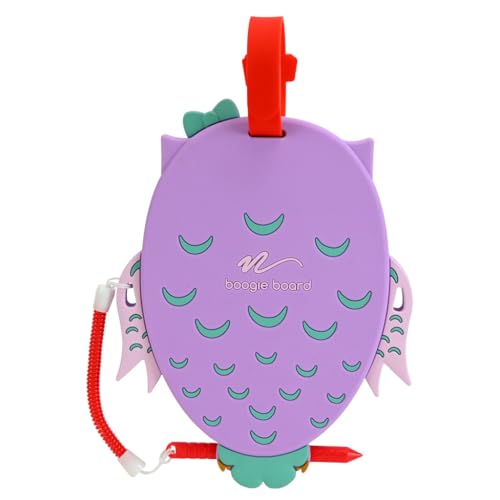 Boogie Board Sketch Pals Owl 4” LCD Writing Tablet for Kids – Reusable Mess-Free Drawing Pad with Tethered Stylus – Clip-On Travel Doodle Board Toy – Ages 3+ - style: Izzy Owl