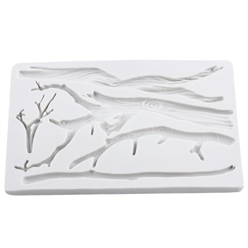 Tree Branch Polymer Clay Mold Tree Branch Silicone Molds for DIY Crafts Epoxy Resin Casting Air Dry Polymer Clay Plaster Jewelry Making - color: Style C