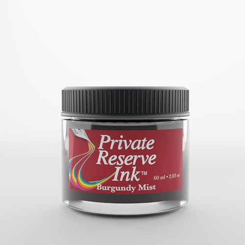 Private Reserve Premium Fountain Pen Ink, 60ml Bottle, Burgundy Mist | Premium fountain pen ink with smooth flow, rich color, and reliable everyday writing performance. - color: Burgundy Mist