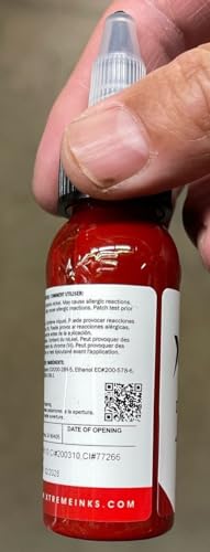 Xtreme Tattoo Ink, Versatile Medium Viscosity for Precision Tattooing, Rich Hue, Quick Healing, Acrylic-Free, Water Based and Premium Quality - Ready-to-Use Tattoo Ink (Dragon's Blood, 0.5 oz) - color: Dragon's Blood, size: 0.5 fl oz