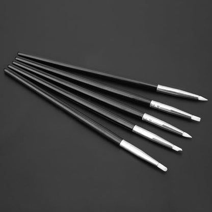 Culnflun 5 Pcs Silicone Clay Shaper for Craft, Pottery Sculpting Tools with Soft Brush Pens for Carving Smoothing Shaping DIY Craft Art
