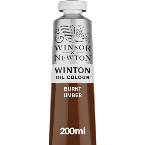 Winsor & Newton Winton Oil Color, 200ml (6.75-oz) Tube, Burnt Umber - color: Burnt Umber, size: 6.75 Fl Oz (Pack of 1), style: 6.75-oz Tube