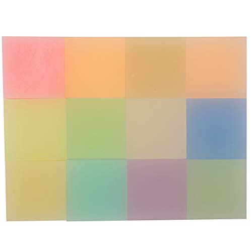 Rubber Stamp Carving Blocks, Premium PVC Material 12 Color Assorted 5x5x1cm for Detailed Engraving DIY Art Craft Projects