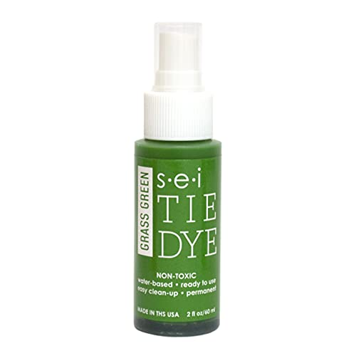 S.E.I. Grass Green Tie Dye Spray Bottle: 2oz. Non Toxic Fabric Dye Spray, DIY Permanent Clothing Dye, Ready to Use Tie Dye Supplies - color: Grass Green, size: 1 Pack