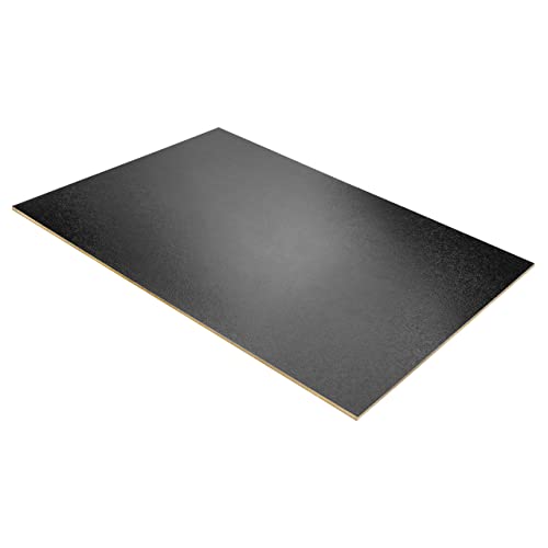 Creative Deco 10 x MDF Board Sheet Black | 12 x 8 | Perfect for Home Decor, Arts and Crafts, Painting, DIY Projects, Laser Cutter, CNC Machine, Scroll Saw, Stenciling, Pyrography